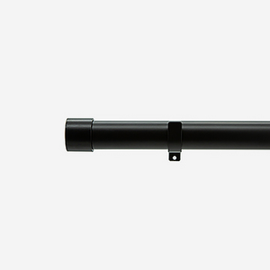 28mm Allure Matt Black End Cap Eyelet