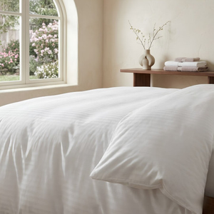 200TC Easy Iron Cotton Rich Satin Stripe - Duvet Covers
