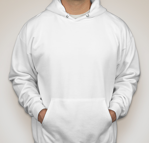 Hanes EcoSmart 50/50 Pullover Hoodie - White