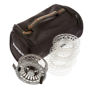 Spectre Cassette Fly Reel #7/8 With 3 Spare Spools And Reel Bag - Black