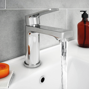 Monza Round Modern Basin Mixer Tap with Waste