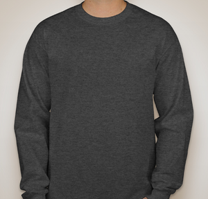 Gildan Ultra Cotton Long Sleeve T-shirt - Dark Heather