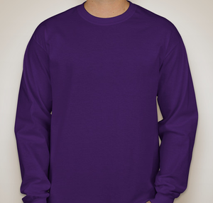 Gildan Ultra Cotton Long Sleeve T-shirt - Purple