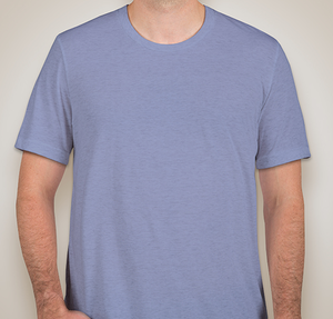 Bella + Canvas Tri-Blend T-shirt - Blue Tri-Blend