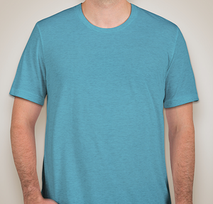 Bella + Canvas Tri-Blend T-shirt - Aqua Tri-Blend