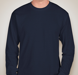 Gildan DryBlend 50/50 Long Sleeve T-shirt - Navy
