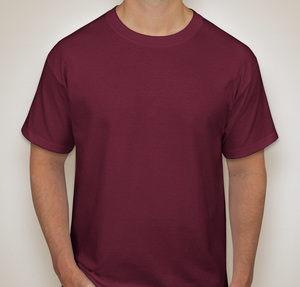 Hanes Beefy-T Crewneck T-shirt - Maroon