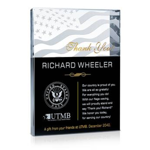 Flag Thank You Sailor! Plaque