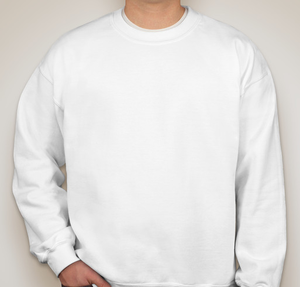 Gildan Midweight 50/50 Crewneck Sweatshirt - White