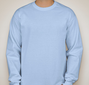 Gildan Ultra Cotton Long Sleeve T-shirt - Light Blue