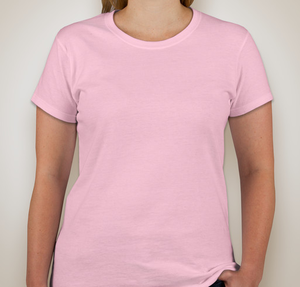 Gildan Women's 100% Cotton T-shirt - Light Pink