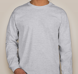 Gildan Ultra Cotton Long Sleeve T-shirt - Ash