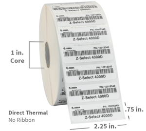 Zebra 10015340 Barcode Label Stock