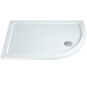 MX Elements Low Profile Offset Quadrant Shower Tray White 1100 x 760mm Right Hand