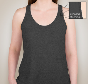 Next Level Women's Tri-Blend Racerback Tank - Vintage Black