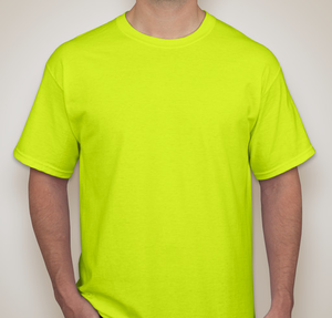 Gildan 100% Cotton T-shirt - Safety Green