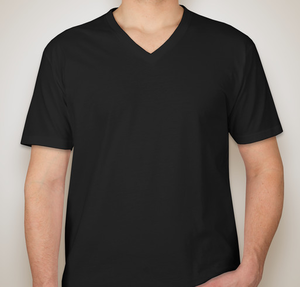 Next Level Jersey Blend V-Neck T-shirt - Black