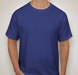 Hanes Beefy-T Crewneck T-shirt - Deep Royal