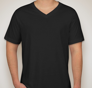 Bella + Canvas Jersey V-Neck T-shirt - Black
