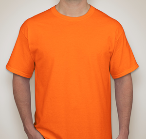 Gildan 100% Cotton T-shirt - Safety Orange