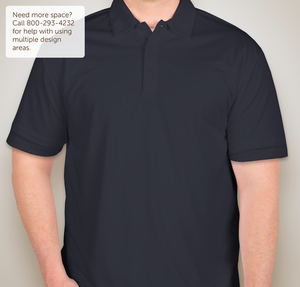 Port Authority Silk Touch Performance Polo - Printed - Navy