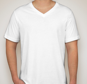 Bella + Canvas Jersey V-Neck T-shirt - White