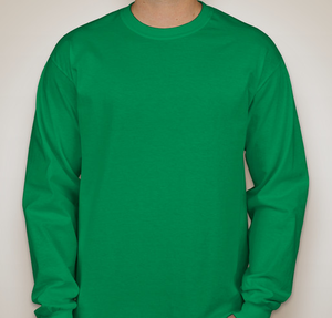 Gildan Ultra Cotton Long Sleeve T-shirt - Irish Green