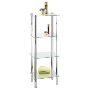 Wenko Yago Household and Bath 4 Tier Shelf - Chrome