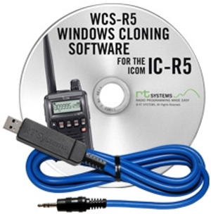 WCS-R5 Programming Software and USB-29A cable for the Icom IC-R5