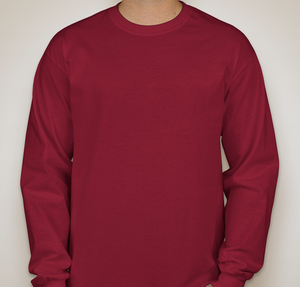 Gildan Ultra Cotton Long Sleeve T-shirt - Cardinal