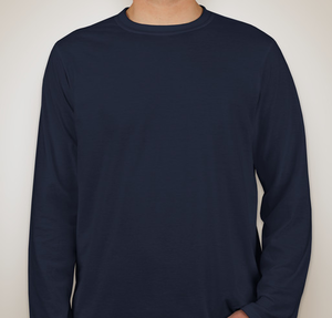 Gildan Softstyle Long Sleeve Jersey T-shirt - Navy