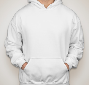 Gildan Midweight 50/50 Pullover Hoodie - White
