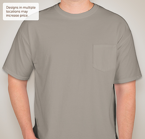 Comfort Colors 100% Cotton Pocket T-shirt - Grey