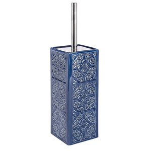 Wenko Cordoba Blue Ceramic Toilet Brush + Holder