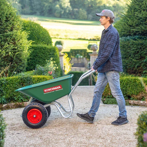 135 Litre Heavy-Duty Galvanised Wheelbarrow - Puncture-Proof