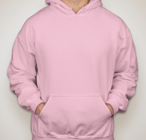 Gildan Midweight 50/50 Pullover Hoodie - Light Pink