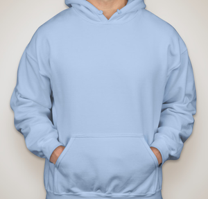 Gildan Midweight 50/50 Pullover Hoodie - Light Blue