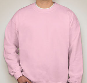 Gildan Midweight 50/50 Crewneck Sweatshirt - Light Pink