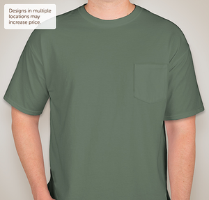 Comfort Colors 100% Cotton Pocket T-shirt - Blue Spruce