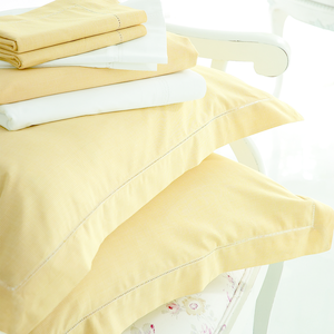 Dogtooth Yellow Pillowcase Standard Oxford 