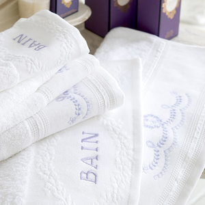 Odette garland hand towel hyacinth blue 50x100cm