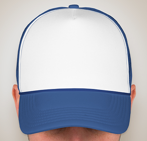 Valucap Foam/Mesh Trucker Hat - White / Royal