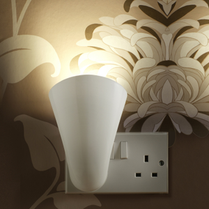 Auraglow Plugin GU10 Spotlight Uplighter Light with Warm White Lamp