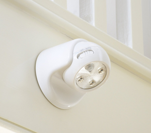 Auraglow PIR Motion Sensor Cordless LED Security Light - White