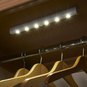 Auraglow Wireless PIR Motion Sensor 6 LED Strip Light - Cool White