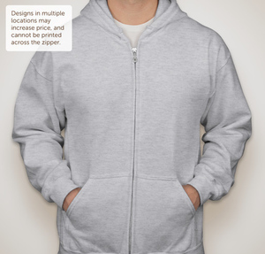 Gildan Midweight 50/50 Zip Hoodie - Ash