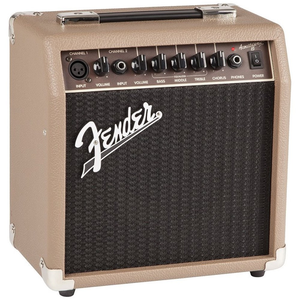 Fender Acoustasonic 15 Acoustic Guitar Amplifier w/ Guitar & Mic Inputs (15 Watts)