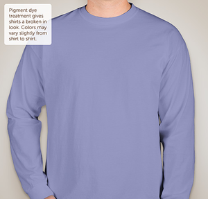 Comfort Colors 100% Cotton Long Sleeve Shirt - Flo Blue