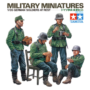 Tamiya 35129 German Soldiers at Rest Figures 1:35 Model Kit