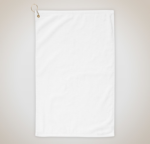 Port Authority Grommeted Golf Towel - White